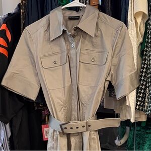 Women’s  taupe Belted New York & Comp. Dress